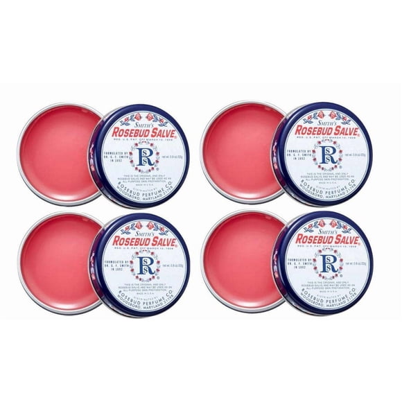 Bálsamo labial Smith's Rosebud Salve en lata de 23 ml (paquete de 4)