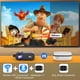 thumbnail image 3 of Miniproyector para iPhone, WiFi 5G, Bluetooth, portátil, 9000 lúmenes, Full HD 720P, corrección trapezoidal de ±15°, para cine en casa, videojuegos y TV Stick (gris carbón), 3 of 6