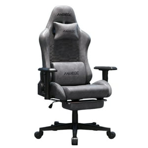 Crusec - Silla Gamer Ergonómica Con Reposapiés Reclinable Profesional