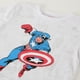thumbnail image 3 of Polera Manga Corta Niño Capitan America Blanco Marvel, 3 of 4