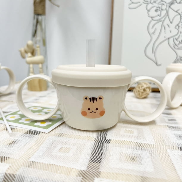 Keep Your Baby's Food Warm and Mess-Free with our Double-Eared Bowl and Cup Set - Perfect for Snacks and Meals!