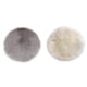 thumbnail image 4 of 2PCS Shaggy Soft Small Area Alfombra Alfombra De Piel De Oveja Sintética Alfombra Blanca Y Gris, 4 of 5