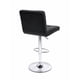thumbnail image 4 of Pack de 2 Sillas Altas de Bar Regulables LORE | Asiento Acolchado Negro | Base Cromada Giratoria, 4 of 7