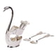 thumbnail image 1 of Elegante Soporte Para Cuchara De Cisne, Juego De Cucharas, Vajilla, Comedor, Pastel, Postre, Decoración, Plata, 1 of 5