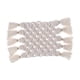 thumbnail image 2 of Posavasos Tejidos A Mano, Alfombrillas Para Tazas Con Borlas, Macramé Resistente Al Calor Para Bodas, 2 of 3