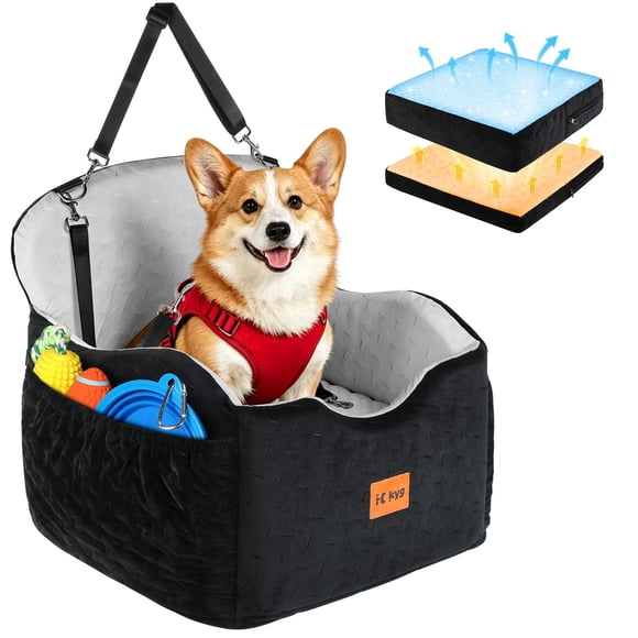 Asiento para coche KYG 46 cm para perros pequeños o medianos (<40 lb)