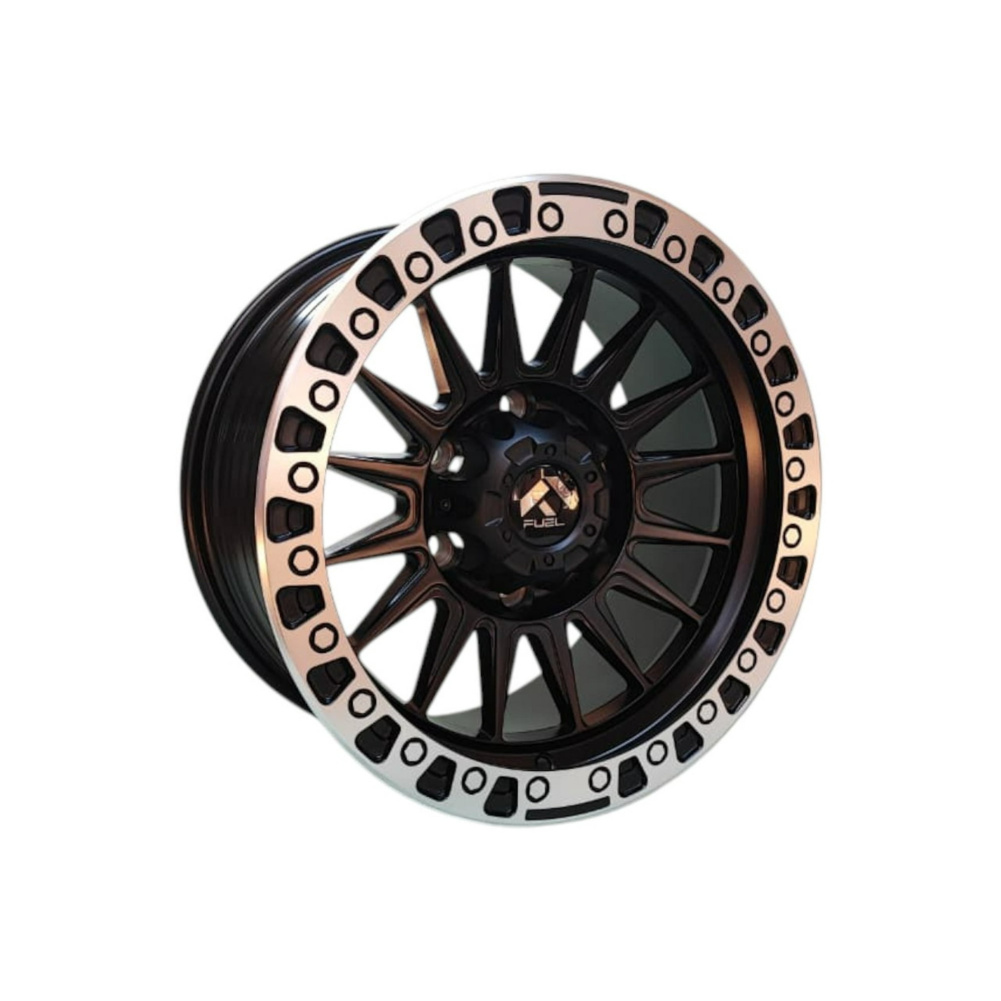 Gen - Juego De Llantas 16x8 6x139.7 Et0 Matt Black Machine Lip H007