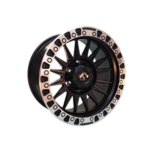 Gen - Juego De Llantas 16X8 6X139.7 Et0 Matt Black Machine Lip H007