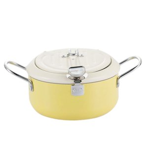 Bothyi - Rejilla De Drenaje Para Freidora De Acero Inoxidable Para Patatas Fritas, Anillos De Calamar, Patatas Fritas, Color Amarillo