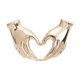 thumbnail image 4 of Broche De Corazón Con Dos Manos, Alfiler De Solapa Para Traje, Dama, Novia, Novio, Dorado, 4 of 5