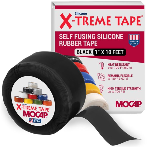 Cinta aislante X-Treme Tape MOCAP Heavy Duty de 3 m, color negro