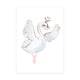 thumbnail image 1 of Póster nórdico de princesa de ballet para guardería, unicornio, arte de pared, pintura en lienzo, cisne, imágenes de pared para habitación infantil., 1 of 5