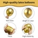 thumbnail image 3 of Balloons Ztikug, 50 unidades, 30 cm, látex metálico dorado, fiesta de cumpleaños, 3 of 5