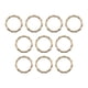 thumbnail image 2 of 10 Piezas De Anillos De Resorte De Metal Con Clip De Mosquetón Para Correa De Hombro De Bolso Dorado, 2 of 5