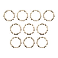 Magideal - 10 Uds. De Anillos De Resorte, Llavero Con Cierre, Anillo De Metal, Mosquetón Redondo Ligero Portátil, Clips, Broches, Hebilla De Mosquetón Para Bolso Oro