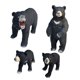 thumbnail image 2 of 4x Estatuilla De Oso Negro Artesanía Estatuas De Mesa Decoración Rústica Regalo Coleccionable, 2 of 5
