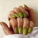thumbnail image 1 of Press On Nails JOYVVEW, cuadrado mediano, verde oliva, para mujer, 1 of 7