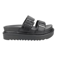 Sandalia Agua De Coco Doble Correa Negra