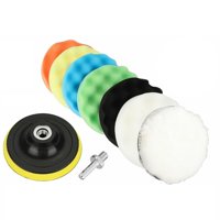 Magideal - Almohadillas Para Pulir Con Esponja 9X, Suministros Para Detalles De Automóviles, Herramienta De Cuidado Automotriz Para La Composición Del Pulidor De 7 Pulgadas