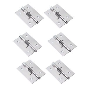 Magideal - Bisagra De Puerta Con Resorte De Cierre Automático De 6 Piezas Bisagra Con Resorte Fácil De Instalar Versátil Para Puerta Trasera Accesorio Resistente 2 Pulgadas