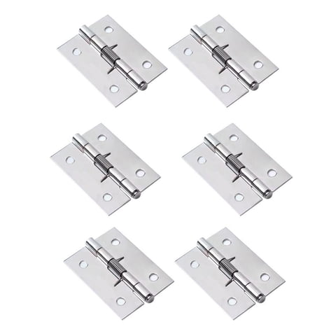 Bothyi - Bisagra De Puerta De Repuesto De Fácil Instalación De 6 Piezas, Accesorio Versátil De 2 Pulgadas, Color Plateado