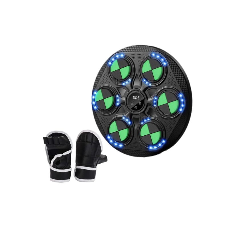 Leon Import - Music Boxing Máquina De Boxeo Guantes Fit Electrónica Juego