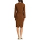 thumbnail image 3 of INSPIRE CHIC Conjuntos de Traje para Mujer Blazer de Manga Larga y Falda Lápiz 2 Piezas Conjuntos Marrón S, 3 of 6