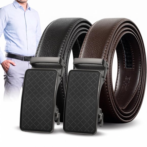Cinturón de Cuero Truyis con Trinquete – Pack de 2 Ajustables