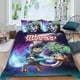 thumbnail image 2 of Miles del Mañana Conjunto de sábanas temático, trío de piezas, cómodo y amigable con la piel, diseño único, regalo de decoración para el hogar para familiares, amigos y fans,173cm *218cm, 2 of 6