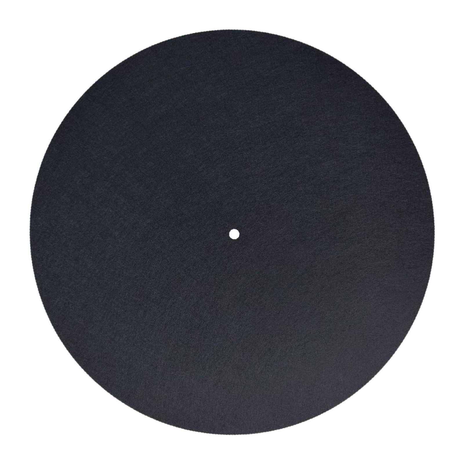 Magideal - Alfombrilla Para Tocadiscos, Alfombrilla Protectora Para Fonógrafo, 12 Pulgadas, 3mm, Tocadiscos De Vinilo, Alfombrilla Antideslizante Para Tocadiscos Negro
