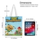 thumbnail image 5 of Henry Hugglemonster Bolso de tela con estampado de lienzo para mujer, bolsa de compras reutilizable y estética, con cremallera interior, regalo para mujer, 35 × 40 cm., 5 of 6