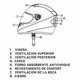 thumbnail image 4 of Casco de Moto BX105-XL Flat Black, 4 of 5