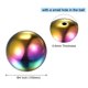 thumbnail image 2 of Uxcell Bola de Observación Arcoíris de 4 pulgadas Bola Hueca Pulida Globo de Observación de Acero Inoxidable 304 Espejo, 2 of 4