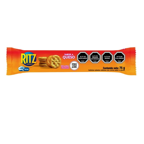 Galletas Saladas Ritz Sabor Queso, 75 g