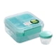 thumbnail image 1 of Contenedores Bento Box Portátiles Multiusos Para Preparar Comidas Para La Oficina, Viajes, Fiestas, Color Verde, 1250 Ml, 1 of 3