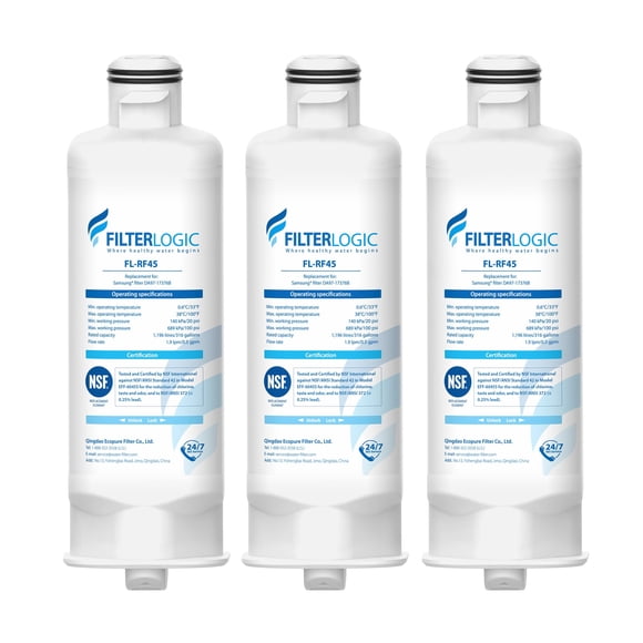 Filtro de agua para frigorífico Filterlogic DA97-17376B x3