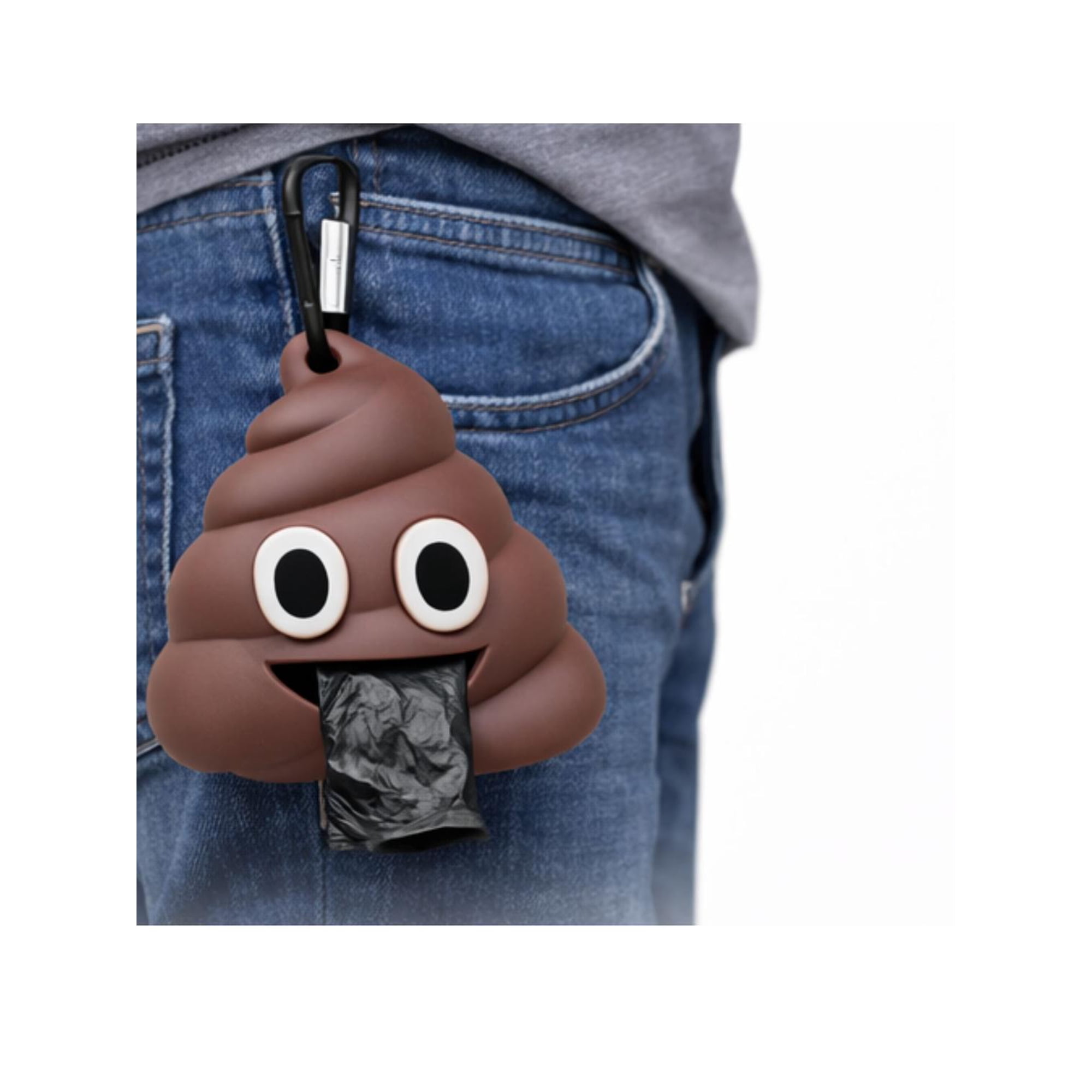 Genérico - Dispensador Bolsas Fecas Perro Emoji Con Gancho