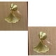 thumbnail image 5 of Tiradores para muebles Geenite hoja de ginkgo dorados, 2 piezas, 5 of 6
