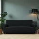 thumbnail image 1 of Funda Protectora Cubre Sofa De 3 Cuerpos Tela Elasticada Cuadrille Color Negro, 1 of 3