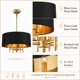 thumbnail image 5 of Candelabro Fminlla de 4 luces 45 cm negro y dorado, 5 of 9