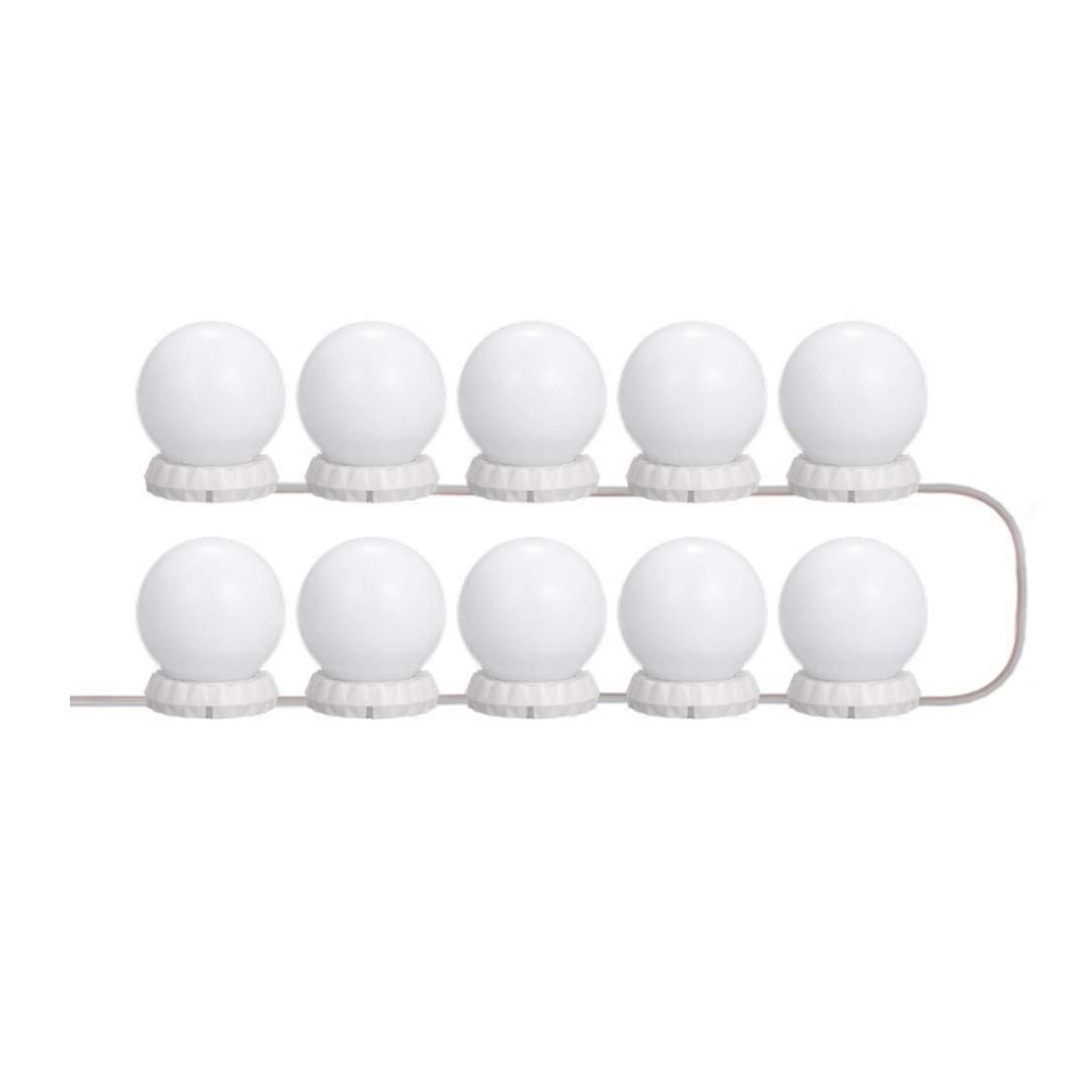 Importclick - Set 10 Luces Led Para Espejo Rgb Adhesivas
