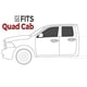 thumbnail image 5 of Estribos iBoard negros para Dodge Ram Quad Cab 2002-2008, 5 of 5