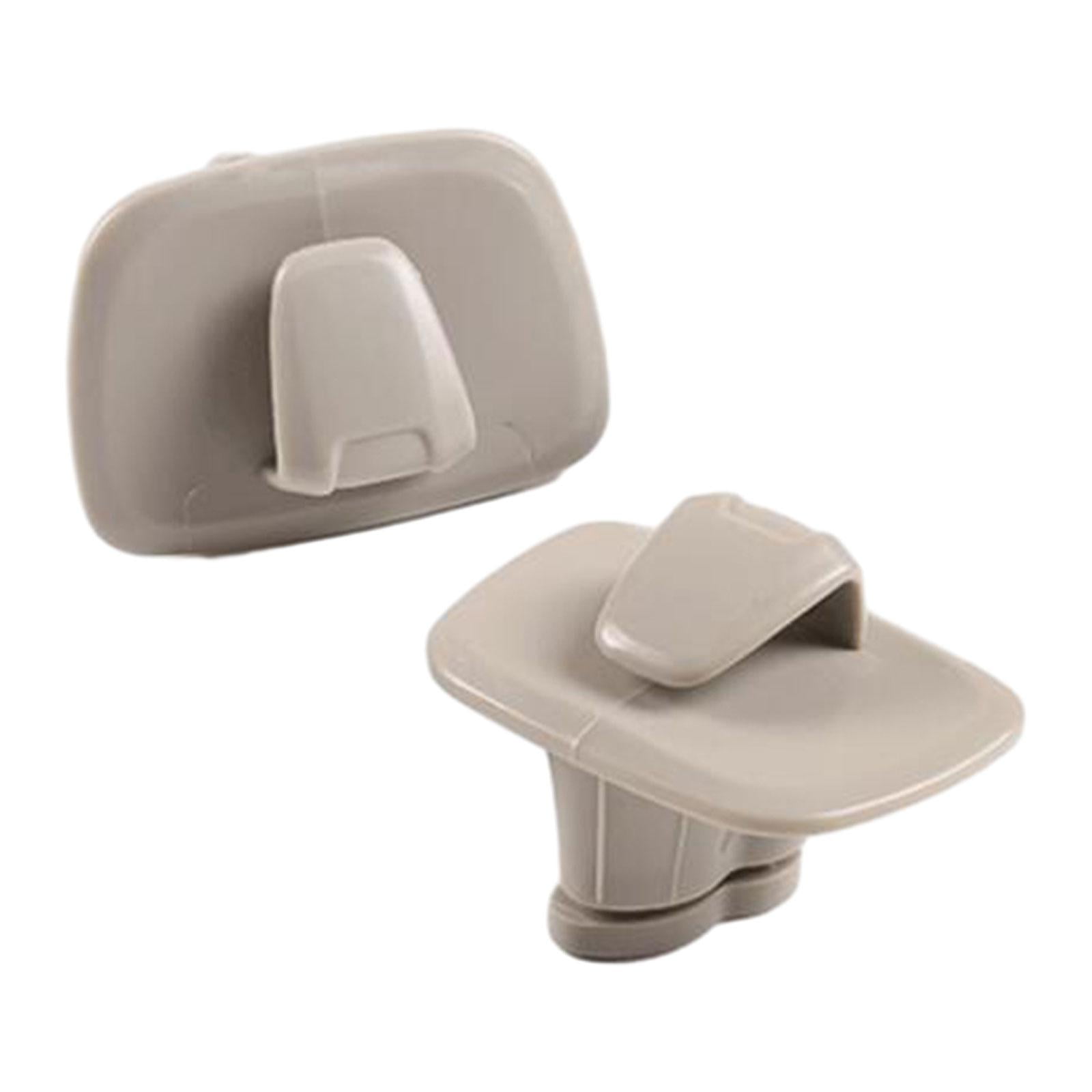 Ioensy - Gancho De Techo Para Coche, Gancho Para Colgar Ropa De Pp, Embellecedor Para Volvo, Color Gris Duradero, 2 Piezas