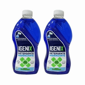 Pack 2 Detergentes Liquido Igenix 3Lt Limpieza Y Proteccion.