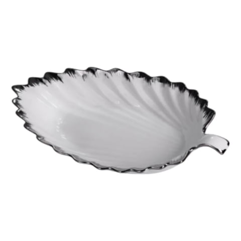 Genérico - Bandeja Decorativa Servir Adorno Diseño Hoja Funcional Jhn