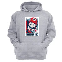 Genérico - Polerón Canguro Plomero Rojo Gris Claro Talla L Unisex