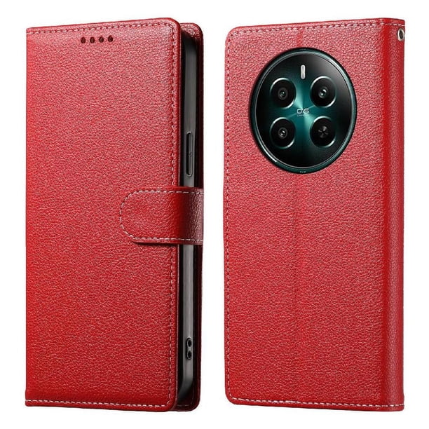 Funda para FOXDOCK Realme 12 4G– Cuero Premium, 3 ranuras para tarjetas, Protección contra impactos