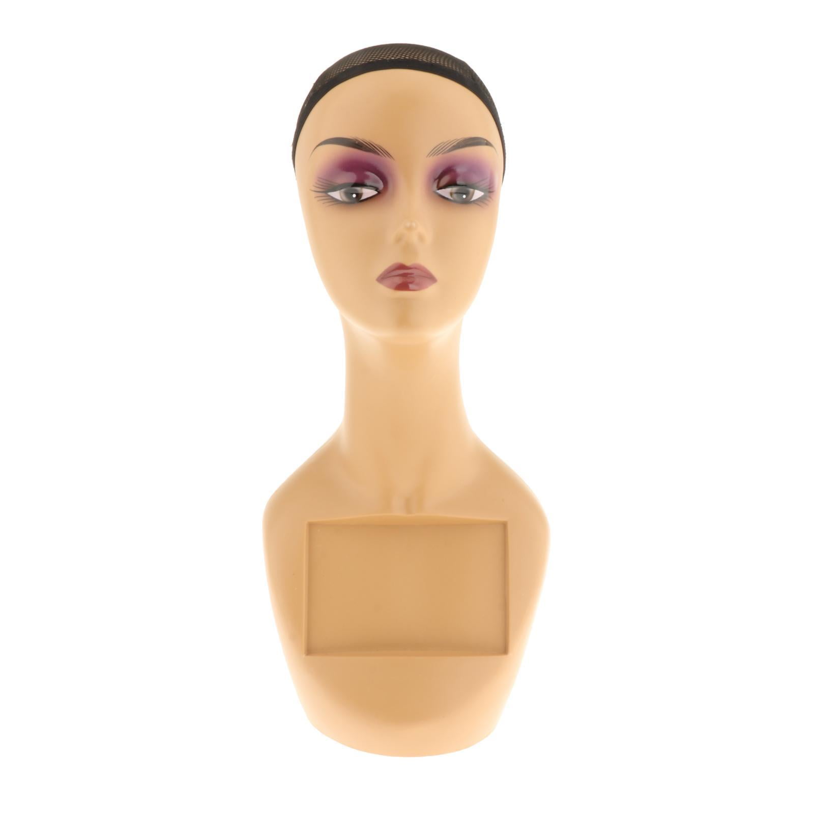 Ioensy - Modelo De Cabeza De Maniquí De Mujer Con Accesorios De Exhibición Resistentes Para El Hombro Para El Estilo De Barbería F