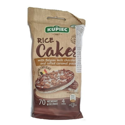 Galleta Arroz Cubierta De Chocolate Chips Caramelo 70 G Kupiec