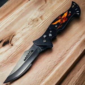 Genérico - Cola De Fuego Navaja Automatica Águila Al50 Corta Pluma Cortaplumas Cuchillo Cuchilla Navaja Daga Machete Estilete Sacabuche Verduguillo Bayoneta